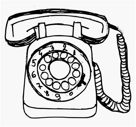 telephone clipart black and white - Clip Art Library