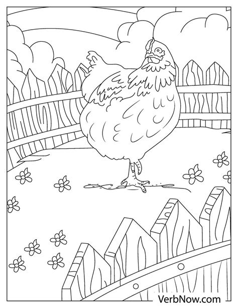 Cartoon Chicken Coloring Page Printable Coloring Pages Coloring Pages ...