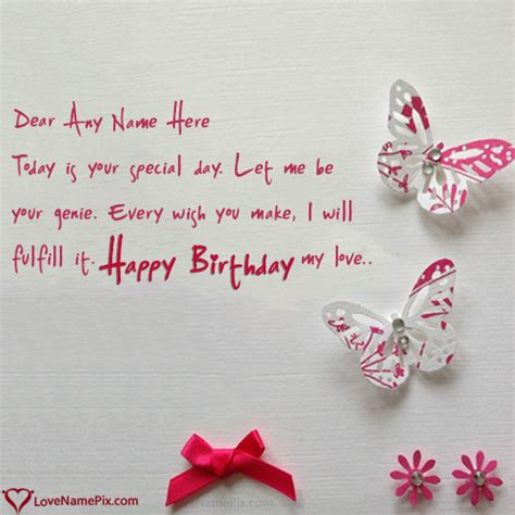 Birthday Wishes Cards For Lover With Name