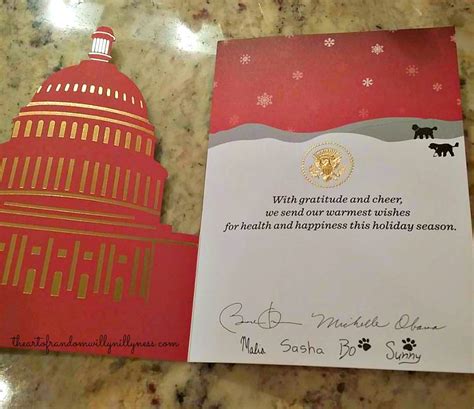 The Art of Random Willy-Nillyness: The 2015 White House Christmas Card!