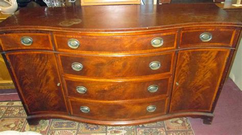 UHURU FURNITURE & COLLECTIBLES: SOLD Antique Mahogany Buffet by Fancher Furniture - $145