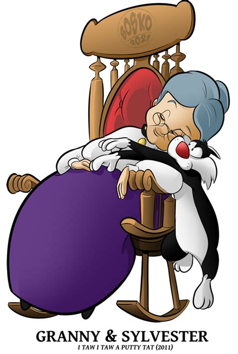 2011 - Granny n Sylvester by BoskoComicArtist on DeviantArt | Çizim, Çizgiler, Çizgi film