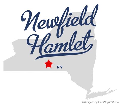 Map of Newfield Hamlet, NY, New York