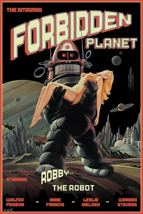 Forbidden Planet poster reworked by Robert Bertie | Science fiction ...