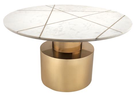 Terzo Round White Marble Cocktail Table by TOV Furniture - Walmart.com