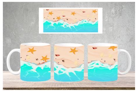 Beach Coffee Mug Graphic by fahdesign9 · Creative Fabrica