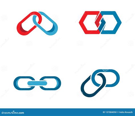 Chain logo template stock vector. Illustration of identity - 137084050