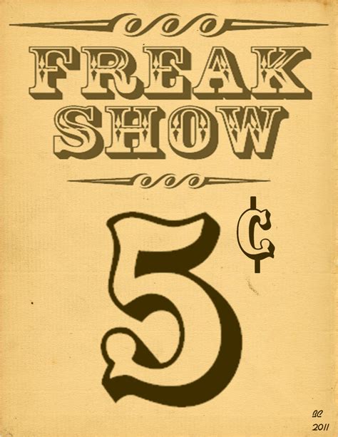 freak show poster by desithen on DeviantArt