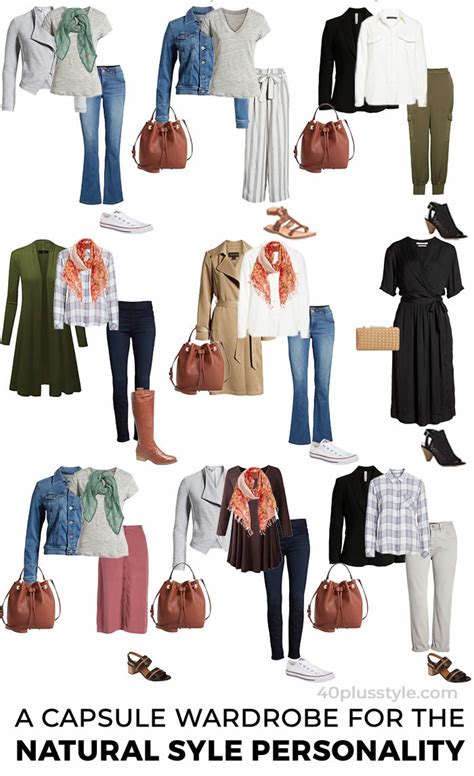 natural style - a complete capsule wardrobe - 40+style