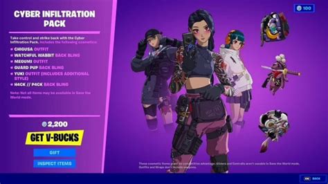 Fortnite Cyber Infiltration Pack in Season 7: Anime Skins Bundle Return