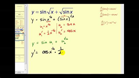 The Chain Rule With Transcendental Functions - YouTube