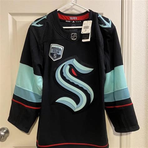 Seattle Kraken Jersey Adidas s 46 hockey nhl - Depop