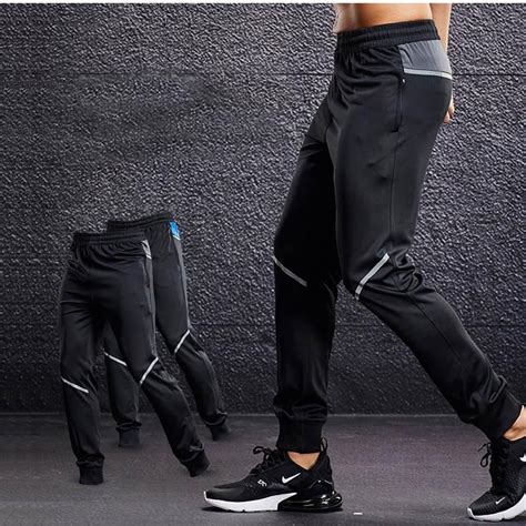 Men running sports pants with zipper pockets – Artofit