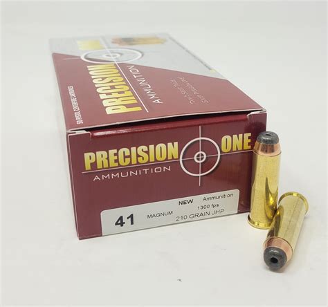 Precision One 41 Special Ammunition PONE1411 210 Grain Full Metal Jacket 50 Rounds