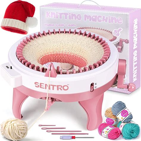 Knitting Machines,SENTRO 48 Needle Knitting Machine,Smart Weaving Knitting Loom,Round Knitting ...