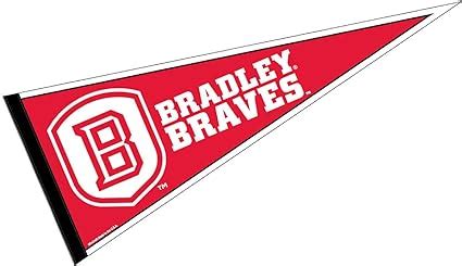 Amazon.com : College Flags & Banners Co. Bradley University Pennant Full Size Felt : Sports ...