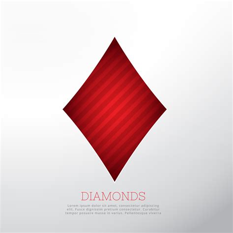 red diamond shape isolated on white background - Download Free Vector ...