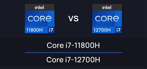 Intel Core i7-11800H vs i7-12700H: Comparativa - Guía Hardware