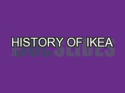 PPT - HISTORY OF IKEA PowerPoint Presentation