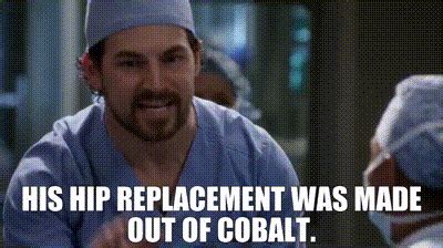 YARN | His hip replacement was made out of cobalt. | Grey's Anatomy ...