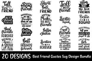 Best Friend Quotes Designs Bundle Graphic by Digital Gallery · Creative ...