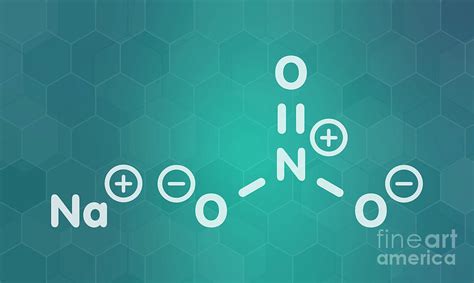 Sodium Nitrate Chemical Structure Photograph by Molekuul/science Photo ...