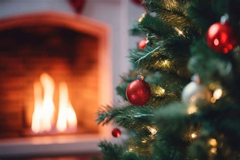 Christmas tree fireplace christmas winter. | Free Photo - rawpixel