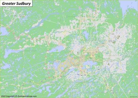 Sudbury Map | Ontario, Canada | Detailed Maps of Greater Sudbury