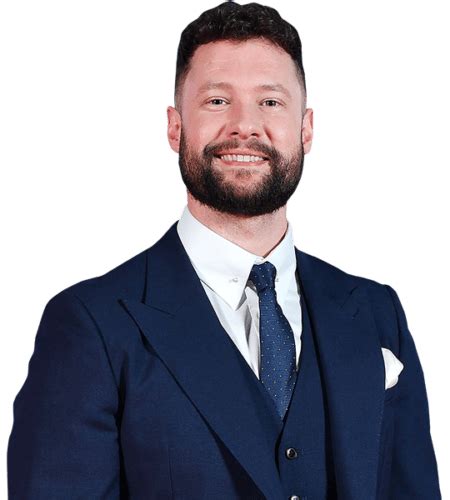 Calum Scott (Blue Suit) Half Body Buddy Cutout - Celebrity Cutouts