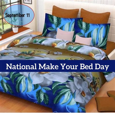 national make your bed day Template | PosterMyWall