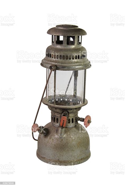 Vintage Storm Lantern Isolated On White Clipping Path Stock Photo ...