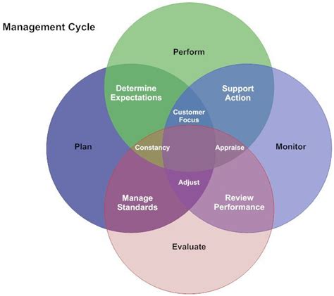 Venn Diagram Example - Management Cycle | Venn diagram examples, Venn ...