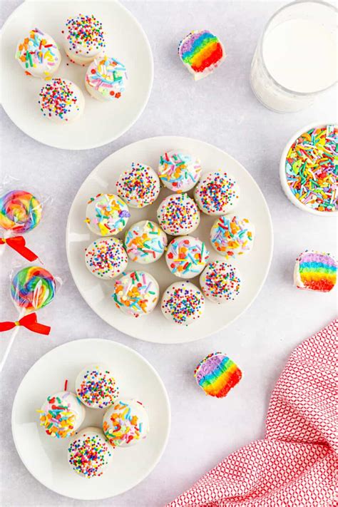 Rainbow Cake Balls • FoodnService