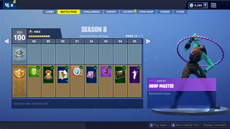 Fortnite Season 8 - All Battle Pass Tiers and Rewards | Fortnite News