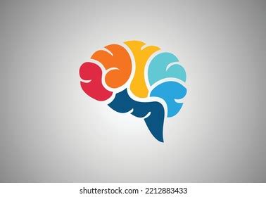 Human Brain Logo Design Vector Illustration Stock Vector (Royalty Free ...