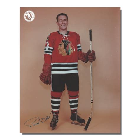 Pierre Pilote Autographed Chicago Blackhawks 8x10 Photo - NHL Auctions