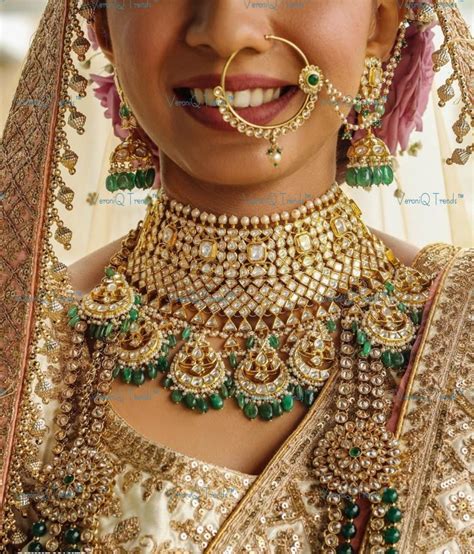 VeroniQ Trends-Full Bridal Necklace in Kundan-Polki Jewelry-Bridal ...