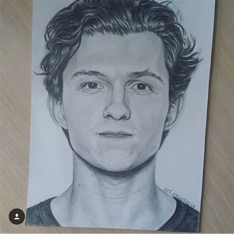 Afbeeldingsresultaat voor tom holland drawing | Holland art, Celebrity drawings, Tom holland