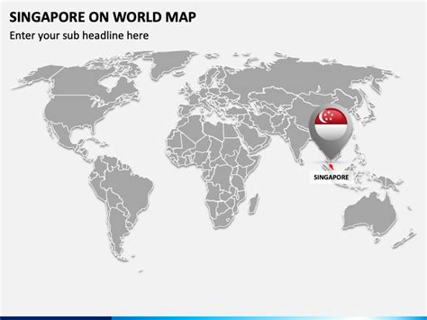 Singapore on World Map for PowerPoint and Google Slides - PPT Slides