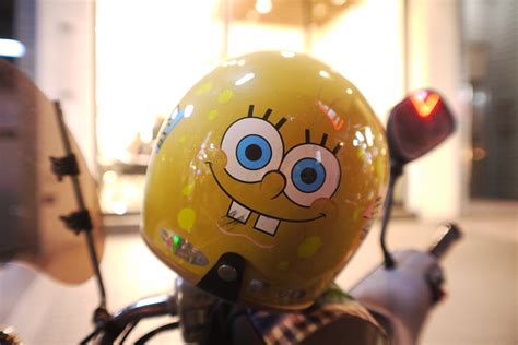 Spongebob helmet | Taken Date: 2010:10:29 19:05:14 Make: Pan… | Flickr