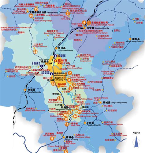 Guilin China Map