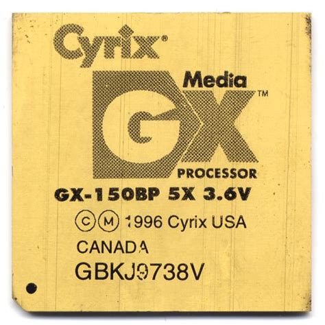 Cyrix MediaGX GX-150BP | IT History Society