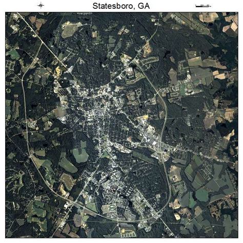 Aerial Photography Map of Statesboro, GA Georgia