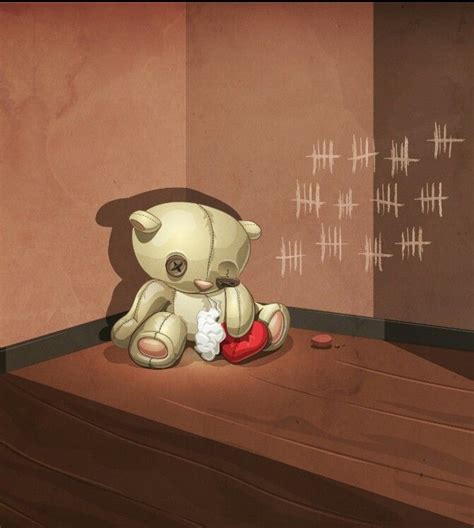 This is a great depiction of how I feel. A broken teddy bear counting ...