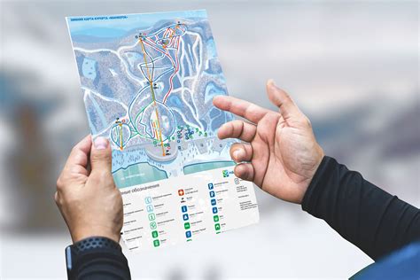 Ski and hiking map on Behance