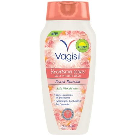 Vagisil Scentsitive Scents Daily Intimate Vaginal Wash, Peach Blossom Scent, 12 Fluid Ounce ...