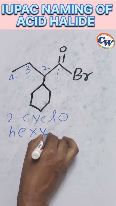 naming of acid halide #chemistry #shorts #acid_halide #organicchemistry ...