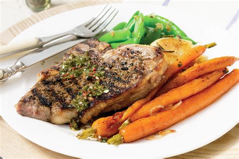 Grilled T Bone Steaks With Chimichurri