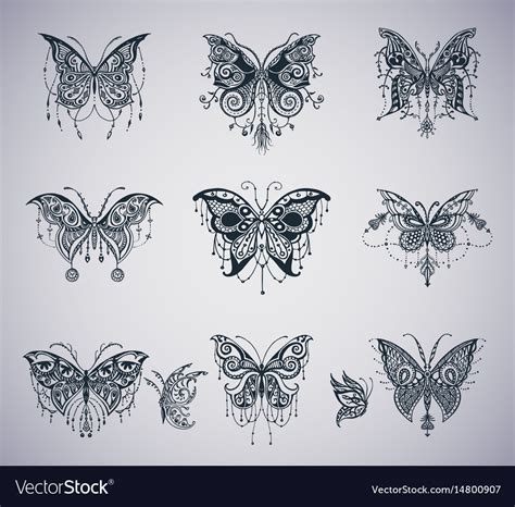 Butterflies graphic Royalty Free Vector Image - VectorStock