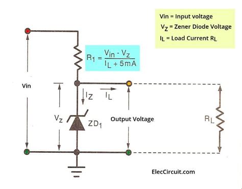 What is Zener diode? Its principle working and example usage | ElecCircuit.com | Diode, Basic ...